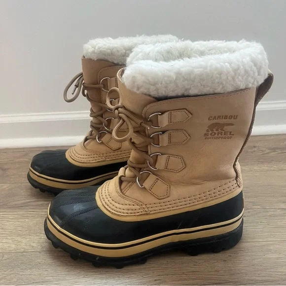 Sorel Caribou Tan Waterproof Snow Boots Size 8 Sorel Caribou Winter Boots - Women main image 4